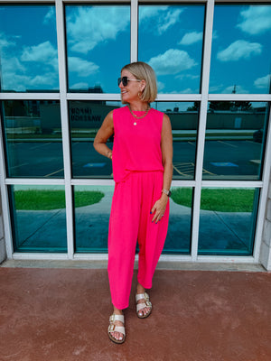Bright Pink Peonies Set