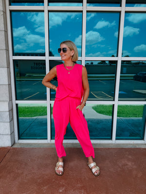 Bright Pink Peonies Set