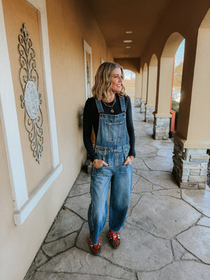 Ava Barrel Overalls