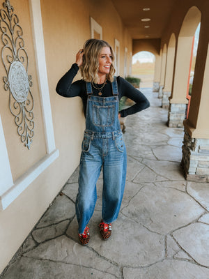 Ava Barrel Overalls