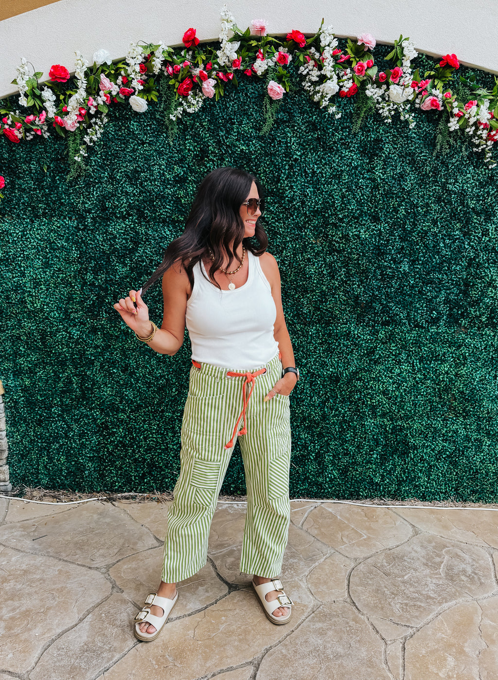 Watermelon Striped Barrel Bottoms