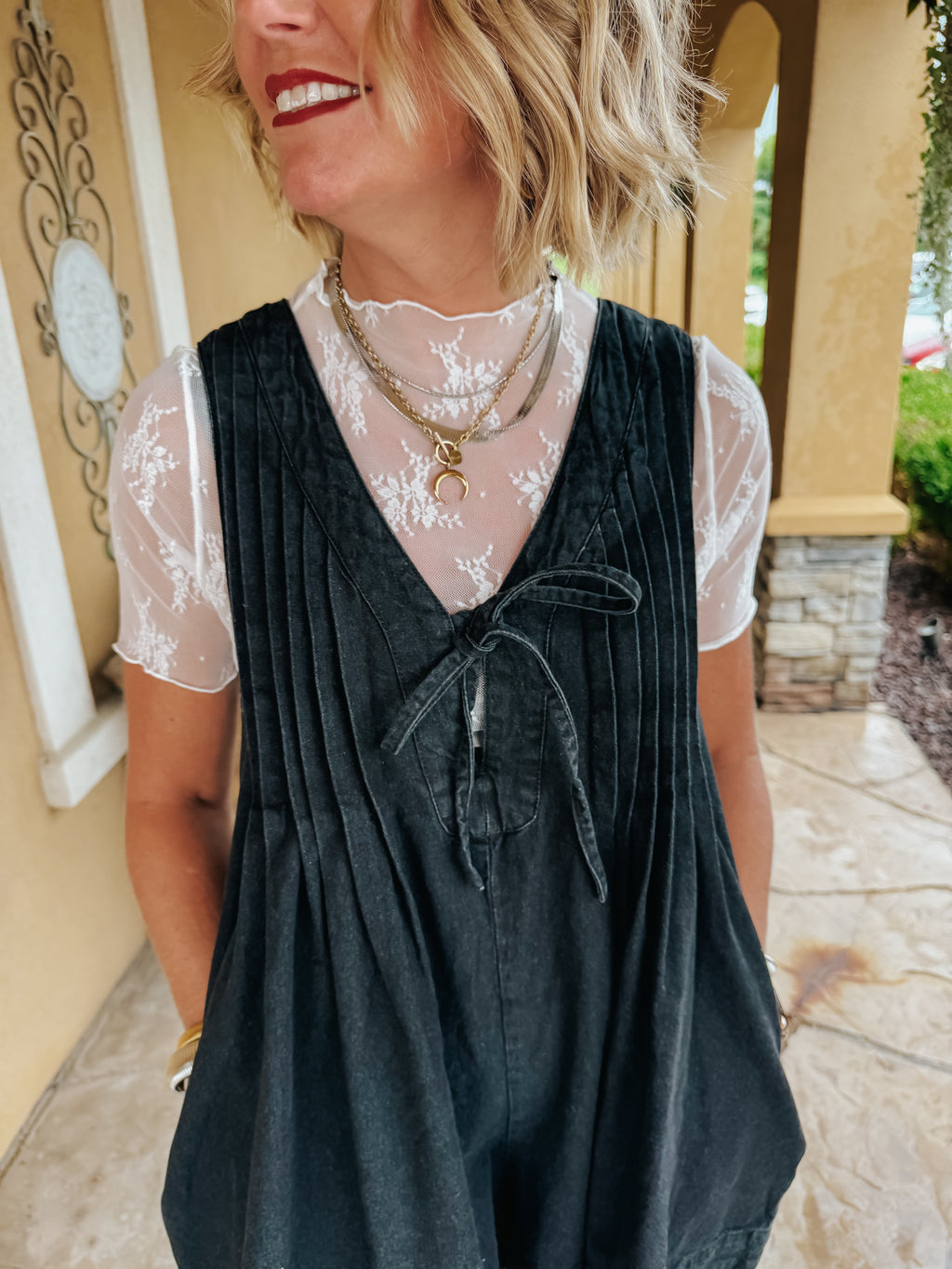Pure Bliss Mesh Top