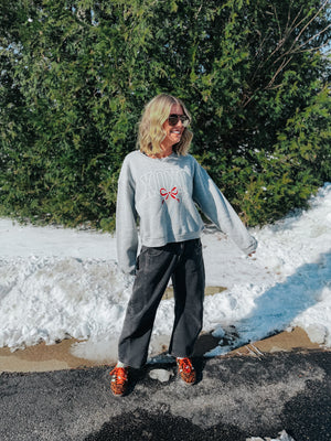XOXO Bow Sweatshirt