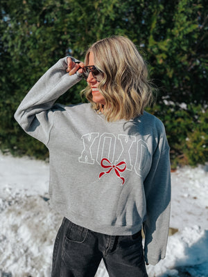 XOXO Bow Sweatshirt