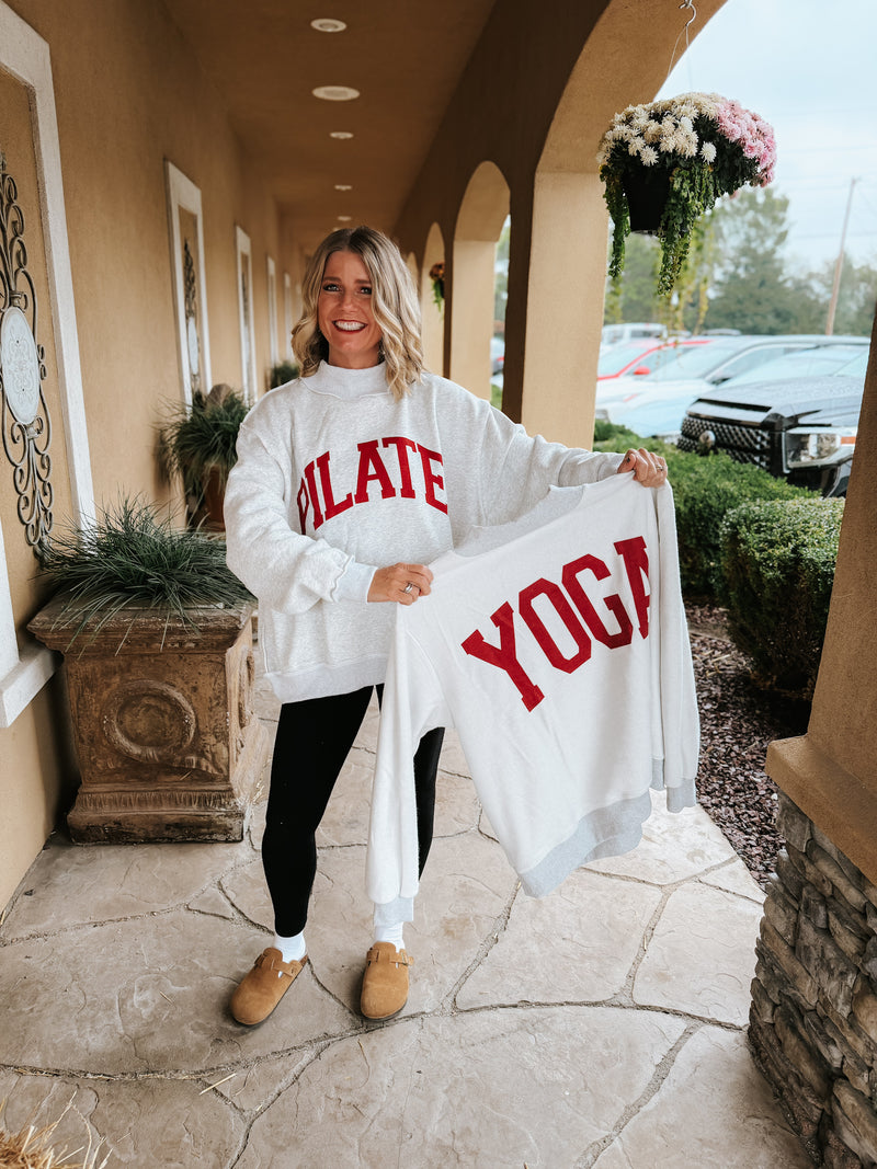 Pilates Reversible Mock Neck Sweatshirt