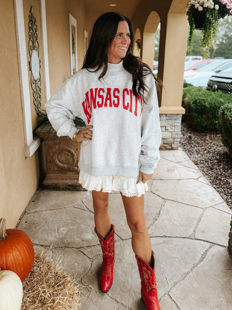 Kansas City Reversible Mock Neck Sweatshirt