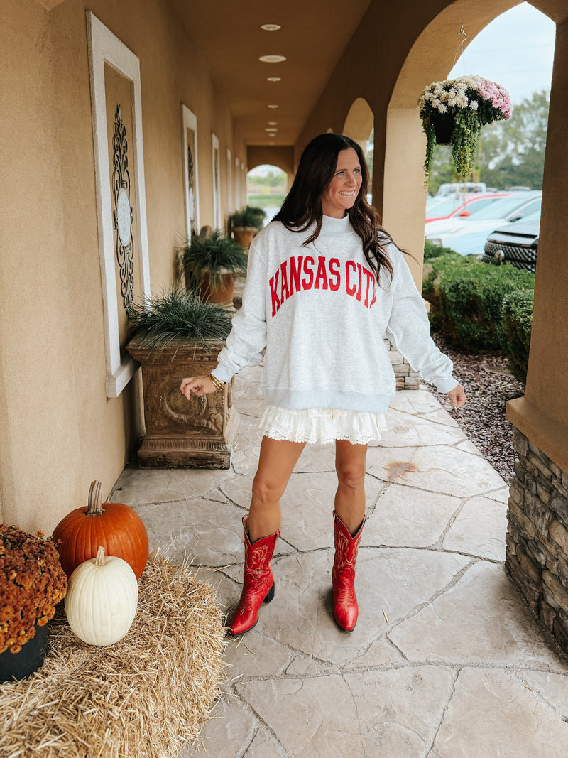 Kansas City Reversible Mock Neck Sweatshirt