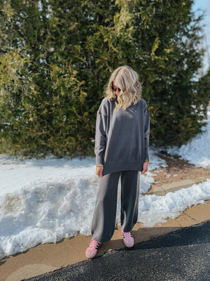 Seleste Gray Sweater Set