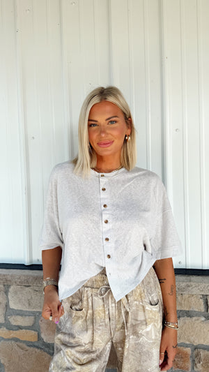 Mama Rands Grey Oversized Tee